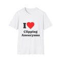 T-Shirt — I ♥ Clipping Aneurysms — Tees for Brain Cutting Enthusiasts