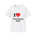 T-Shirt — I ♥ Functional NSX — Tees for Brain Cutting Enthusiasts