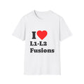 T-Shirt — I ♥ L1-L2 Fusions — Tees for Brain Cutting Enthusiasts