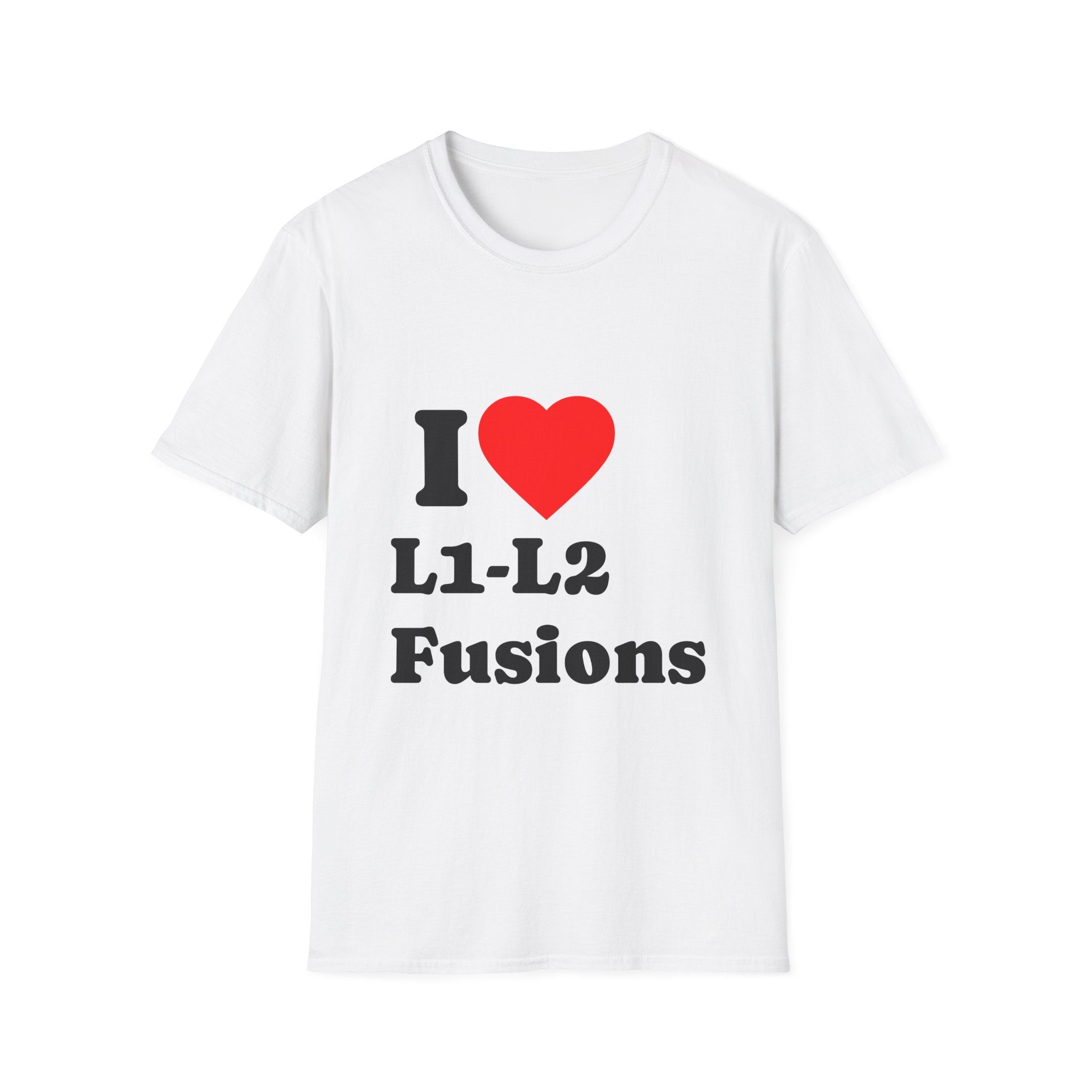 T-Shirt — I ♥ L1-L2 Fusions — Tees for Brain Cutting Enthusiasts